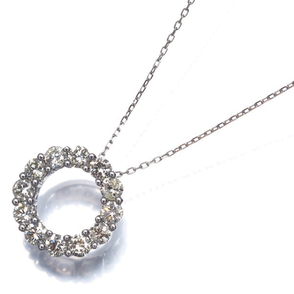 GSTV ネックレス ダイヤ 0.35ct/0.65ct  フラワー 3way Pt950/Pt850 