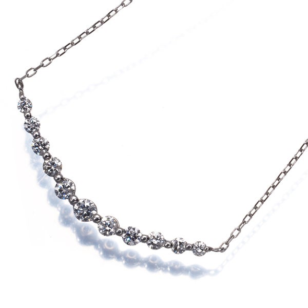 ダイヤ 0.50ct 11P  ネックレス Pt850 