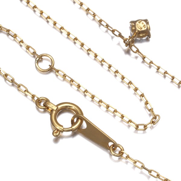 ダイヤ 0.1ct 一粒  ネックレス K18YG 