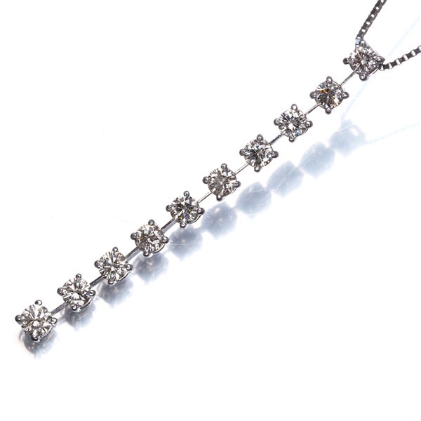 ダイヤ 1.00ct 10P  ネックレス Pt850 