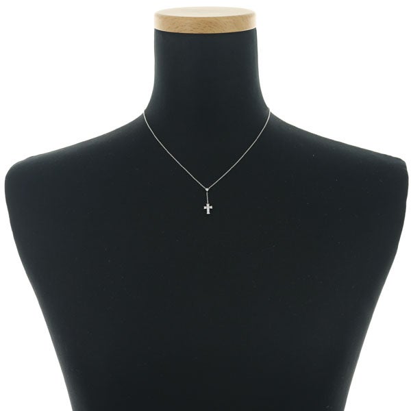 ヴァンドーム ネックレス ダイヤ 0.23ct  クロス Yドロップ Pt900/Pt850 
