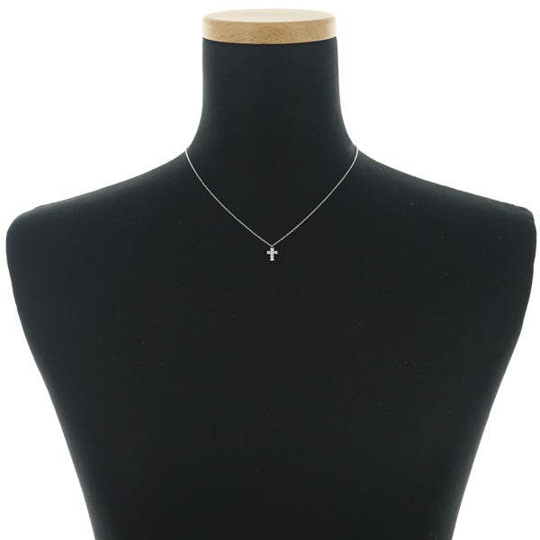 ヴァンドーム ネックレス ダイヤ 0.18ct  クロス Pt900/Pt850 
