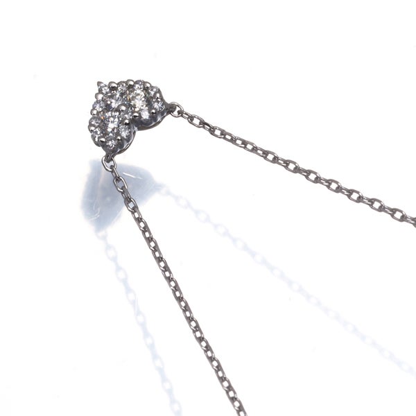 ヴァンドーム ネックレス ダイヤ 0.13ct  ハート パヴェ Pt950/Pt850 
