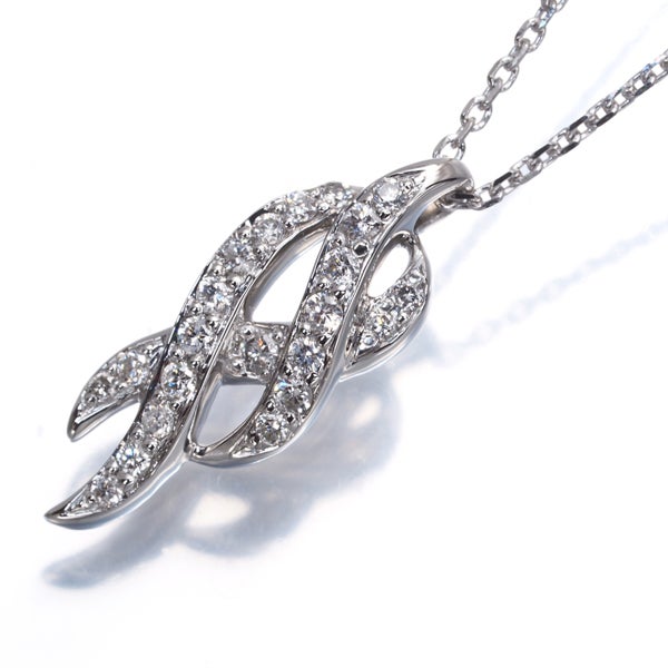ヴァンドーム ネックレス ダイヤ 0.14ct   Pt950/Pt850 