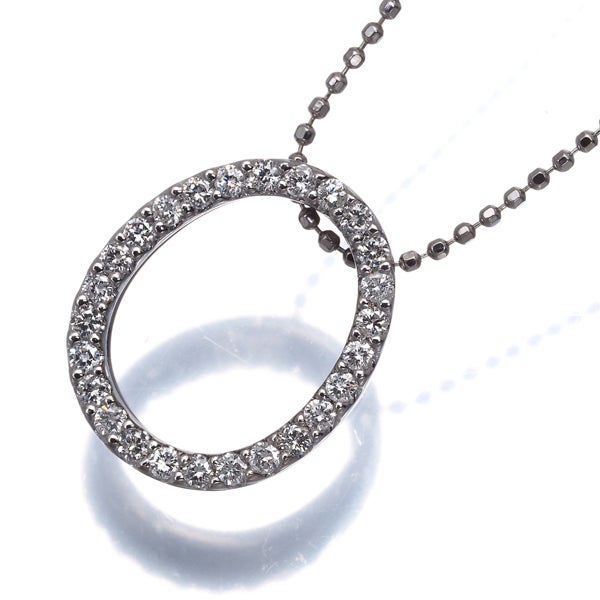 ヴァンドーム ネックレス ダイヤ 0.29ct  フラワー　揺れる 3way K18WG 