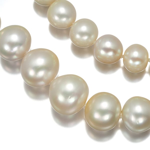 タサキ ネックレス パール 白蝶真珠 10.0-14.8mm   K18YG 
