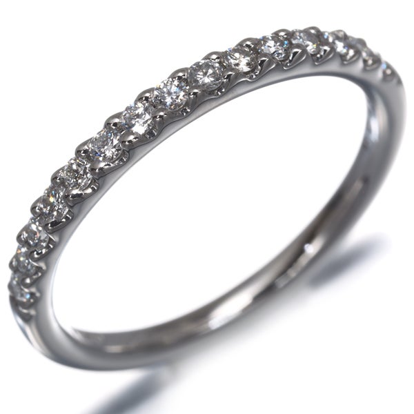 4℃ リング ダイヤ 0.21ct  ハーフエタニティ 10号 Pt950 