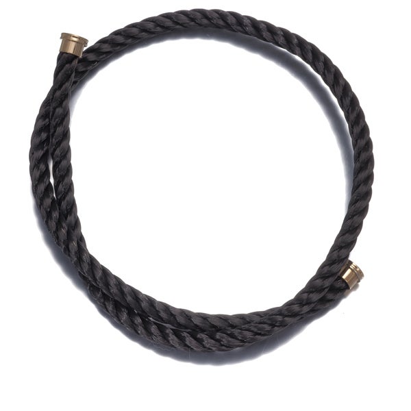 フレッド ブレスレット用コード  フォース10 ブラック 2連 17刻印 SS/スティールケーブル