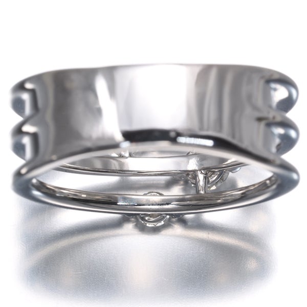 DTC リング ダイヤ 0.212ct/0.22ct トリロジー 3P 3ロウ 11号 K18WG 