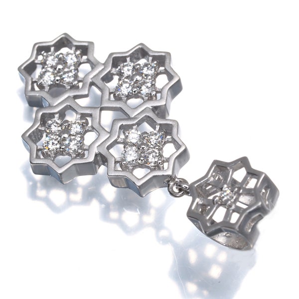 水野薫子 ペンダントトップ ダイヤ 0.42ct  透かし Pt900 