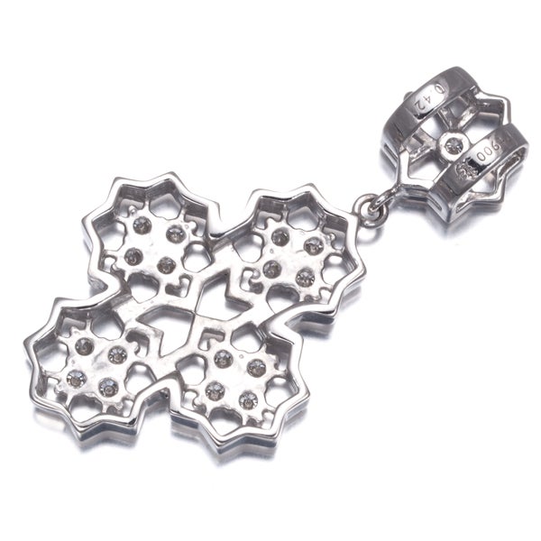 水野薫子 ペンダントトップ ダイヤ 0.42ct  透かし Pt900 