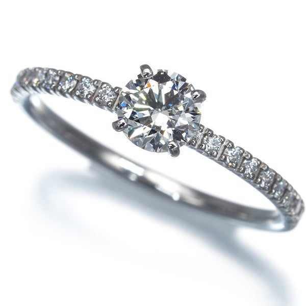 カルティエ リング ダイヤ 0.40ct H VVS1 EX エタンセル ソリテール 50号 Pt950 鑑定書