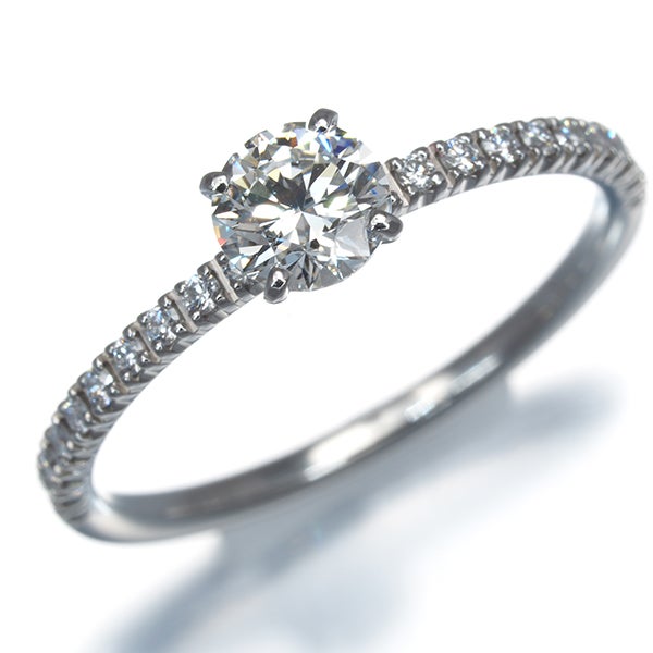 カルティエ リング ダイヤ 0.40ct H VVS1 EX エタンセル ソリテール 50号 Pt950 鑑定書