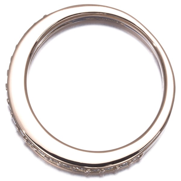 ヴァンドーム リング ダイヤ 0.19ct  ハーフエタニティ 8号 K18PG 