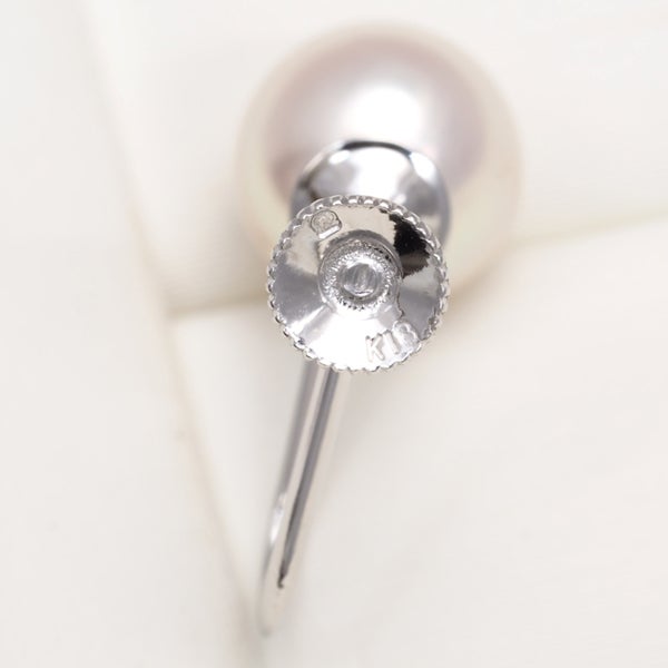 ミキモト イヤリング アコヤ真珠 7.2mm  一粒 K18WG 