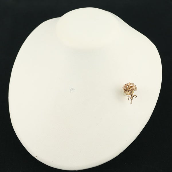 ミキモト ブローチ アコヤ真珠 3.3mm  カーネーション フラワー K18PG/合金 