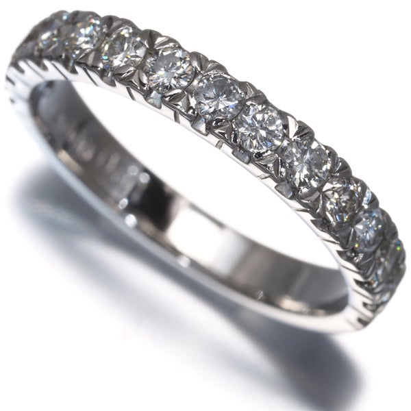 ダイヤ 0.61ct ハーフエタニティ  リング Pt900 
