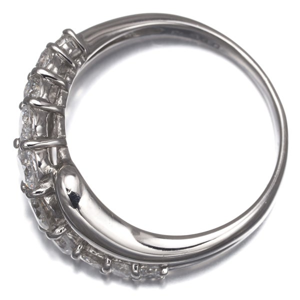ダイヤ 1.00ct ウェーブ  リング Pt900 
