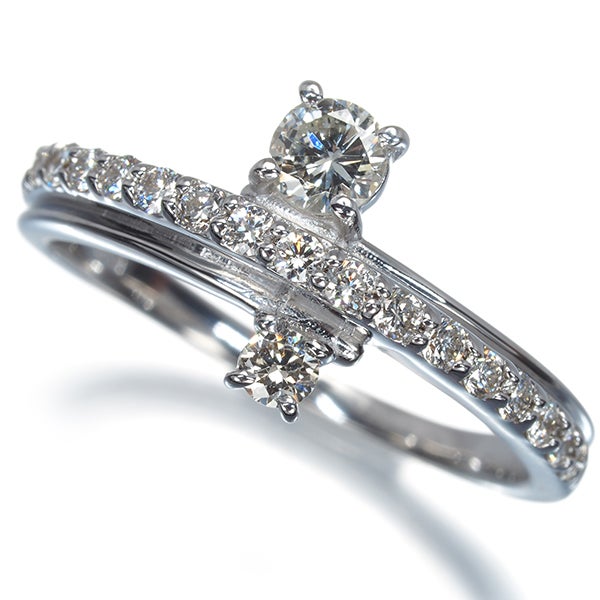 ダイヤ 0.53ct   リング K18WG 