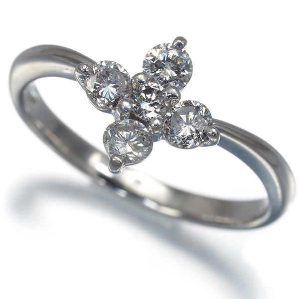 ダイヤ 0.51ct フラワー ※ブランド不明  リング Pt900 