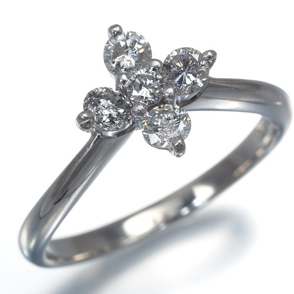 ダイヤ 0.51ct フラワー ※ブランド不明  リング Pt900 