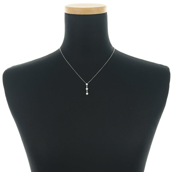 クリア&ピンクダイヤ 0.504ct/0.03ct   ネックレス K18WG ソーティング