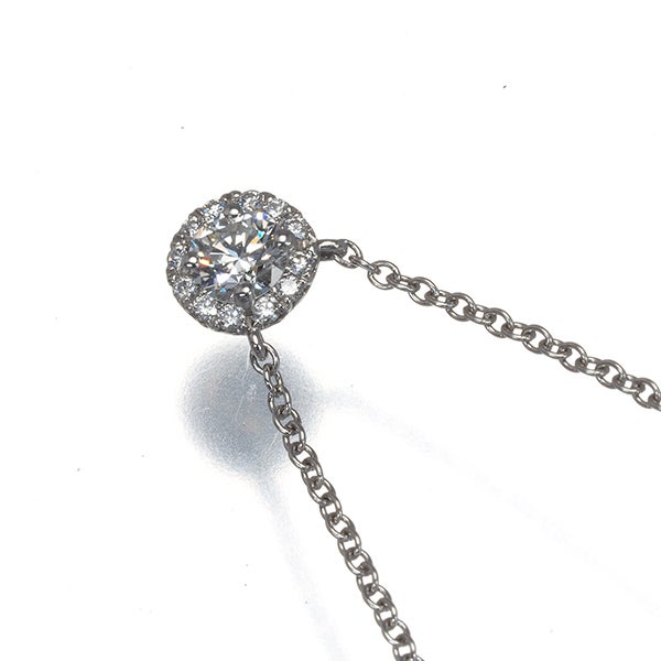 ティファニー ネックレス ダイヤ 0.20ct I IF 3EX ソレスト  Pt950 鑑定書