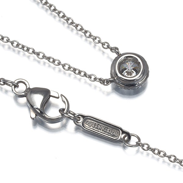 ティファニー ネックレス ダイヤ 0.20ct I IF 3EX ソレスト  Pt950 鑑定書