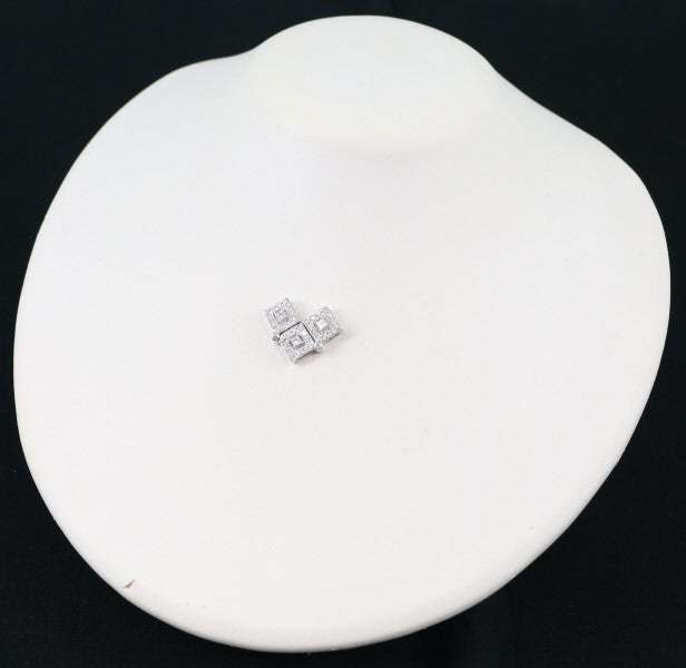 タサキ ペンダントトップ ダイヤ 0.61ct  スクエア 2way K18WG 
