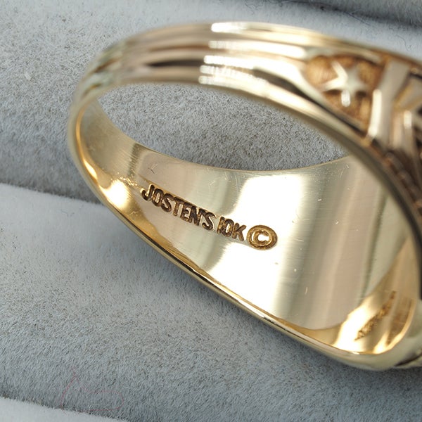 ジャスティンズ リング ブルーストーン  カレッジ K10YG 19号