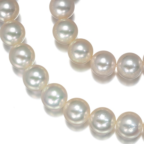 ミキモト ネックレス アコヤパール 真珠 7.5-8.0mm  ロング K14WG 