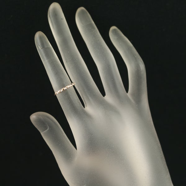 エテ リング ダイヤ 0.03ct  ハート ピンキー 5号 K10PG 