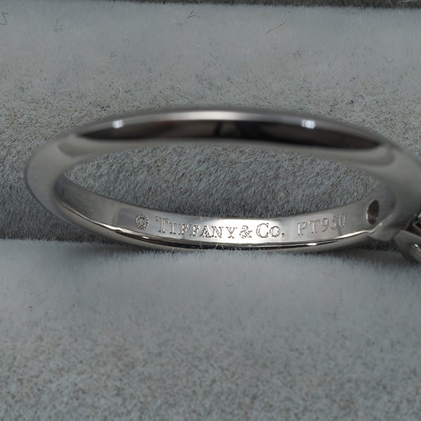 ティファニー リング ダイヤ 0.22ct ソリティア プリンセスカット ９号 Pt950 