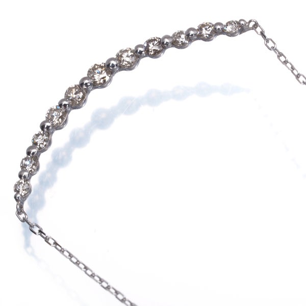 ダイヤ 0.50ct   ネックレス K18WG 