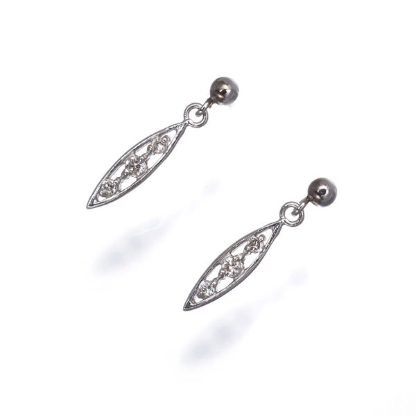 ダイヤ 0.04ct/0.04ct   ピアス Pt900 