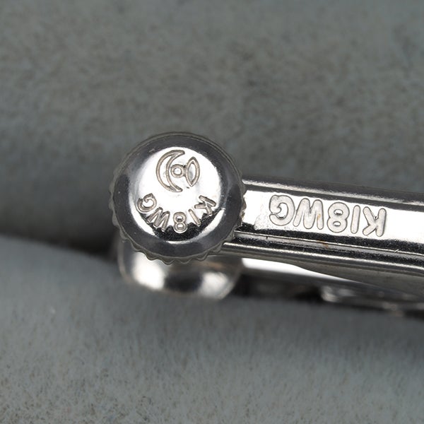 タサキ イヤリング ダイヤ 0.11ct/0.11ct   K18WG 
