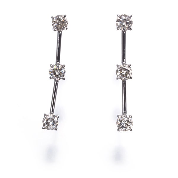 ダイヤ 0.33ct/0.33ct 揺れる  ピアス Pt900 