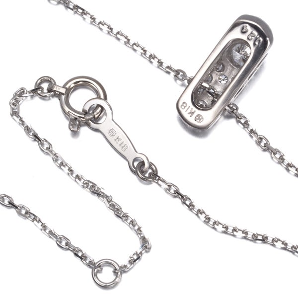 ミキモト ネックレス  ダイヤ 0.24ct  パヴェ K18WG 