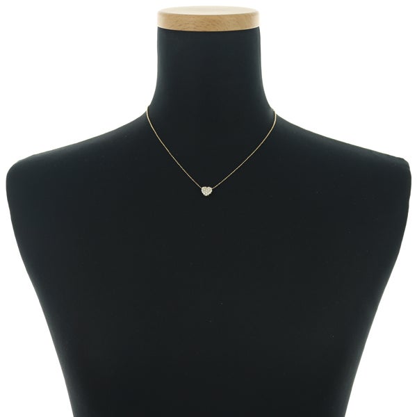 ポンテヴェキオ ネックレス  ダイヤ 0.30ct  ハート パヴェ K18YG 