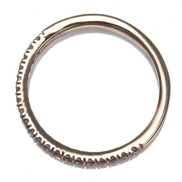  ダイヤ 0.10ct ハーフエタニティ  リング K10PG 