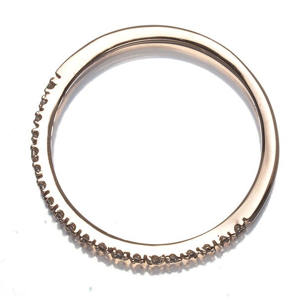  ダイヤ 0.10ct ハーフエタニティ  リング K10PG 