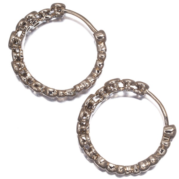 カシケイ ピアス ダイヤ 0.80ct ベゼル フープ K18BG 
