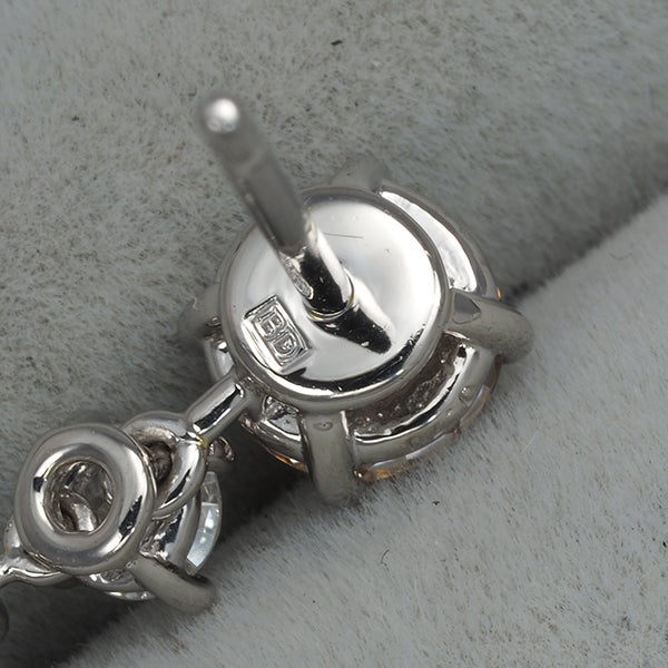 カシケイ ピアス ダイヤ 1.00ct/0.70ct  揺れる Pt/Pt900 