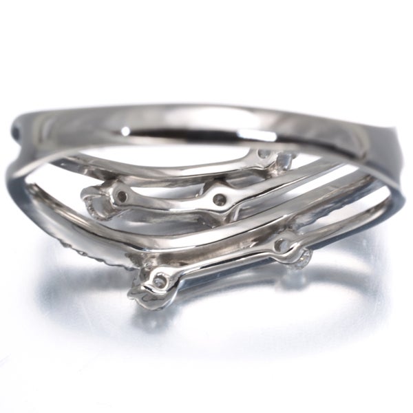  ダイヤ 0.50ct ウェーブ 透かし  リング Pt900 