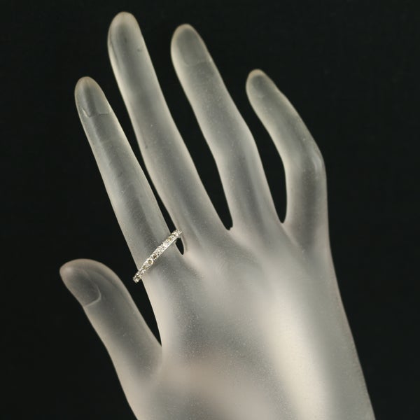  ブラウンダイヤ 0.45ct ハーフエタニティ  リング K18WG 