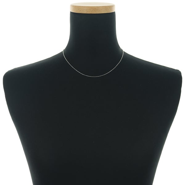 カットボール チェーンネックレス 40cm K18WG 