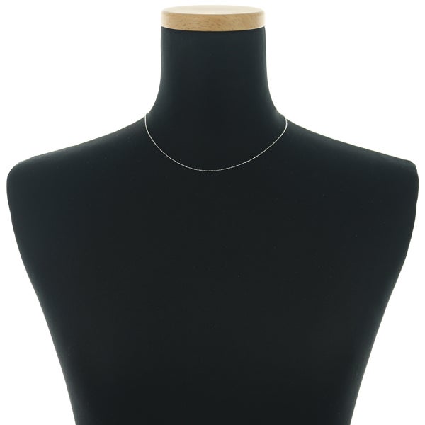 カットボール チェーンネックレス 40cm K18WG 
