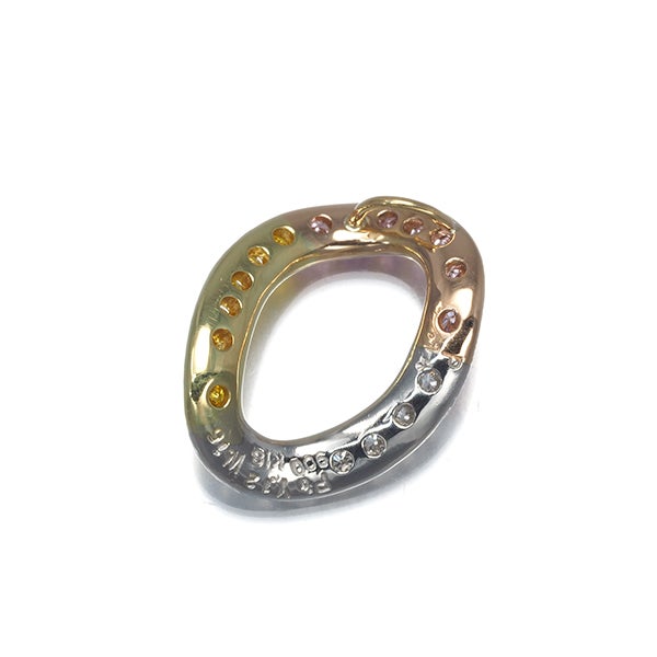  ダイヤ 0.14ct/0.15ct/0.12ct   ペンダントトップ K18YG/PG/Pt900 ソ