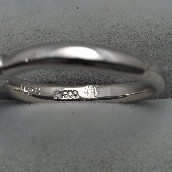 モニッケンダム リング  ダイヤ 0.28ct  8号 Pt900 