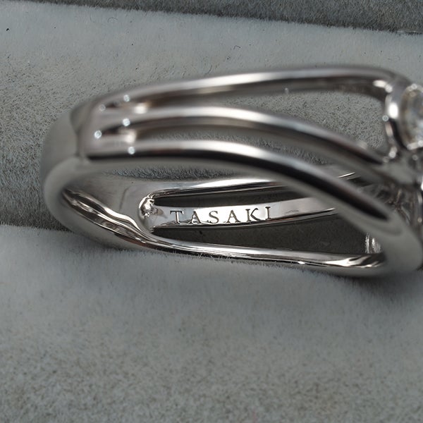 タサキ リング  ダイヤ 0.30ct  12号 K18WG 
